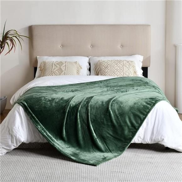 Flannel Fleece Blanket Twin Size, All Season Super Soft Cozy Blanket for Bed - Picture 6 of 6